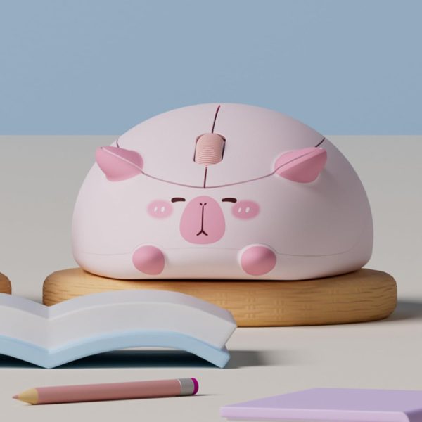 Akko Wireless Gaming Mouse – Pink Capybara Edition - Image 3