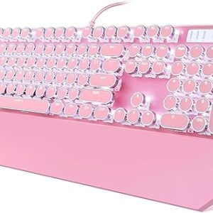 Nvere Typewriter Style Mechanical Gaming Keyboard