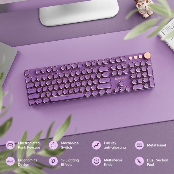 Nvere Wired Large Print Keyboard - Image 2